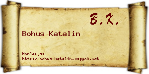 Bohus Katalin névjegykártya